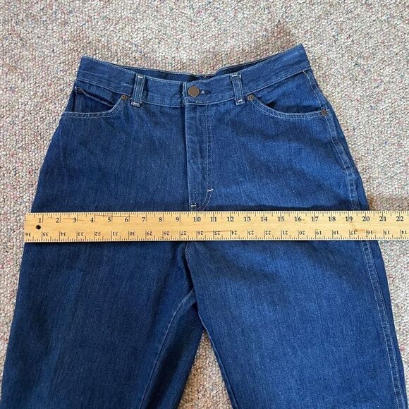 Vintage Dark Wash High Rise Straight Leg Jeans - Picture 6 of 9